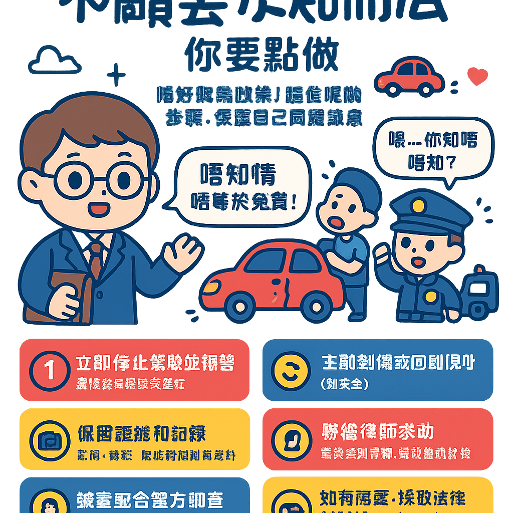 交通意外不顧而去不知情 - 律師