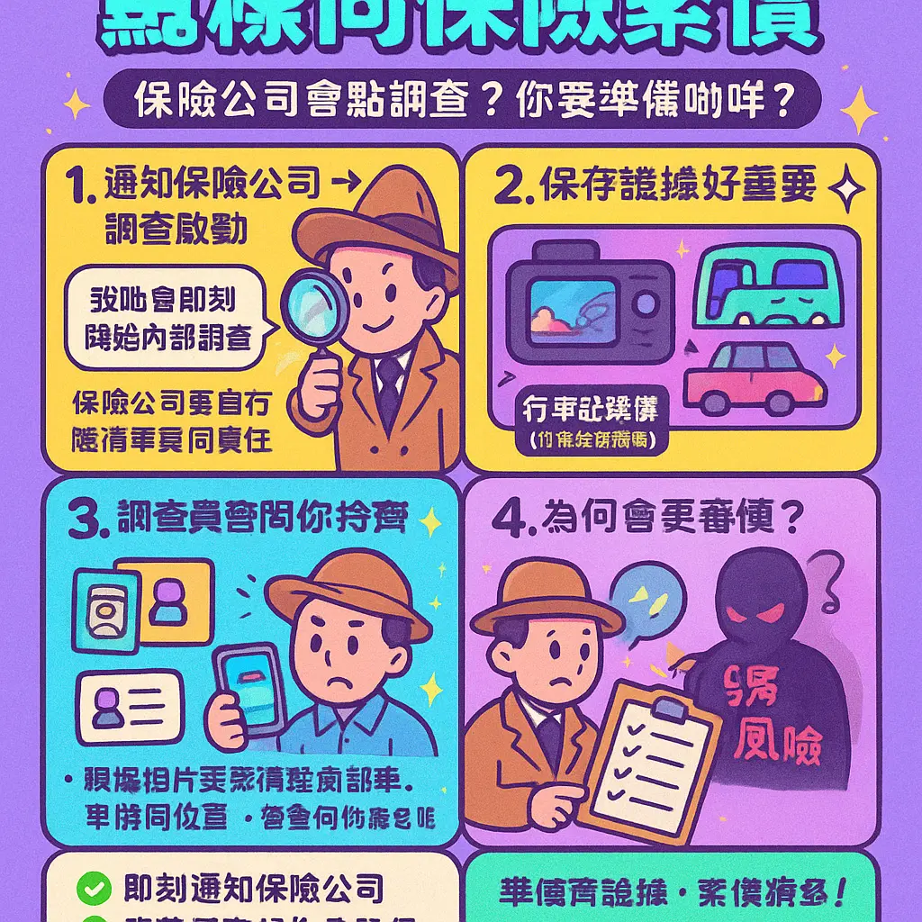 發生交通意外後沒有報案 - 保險索償