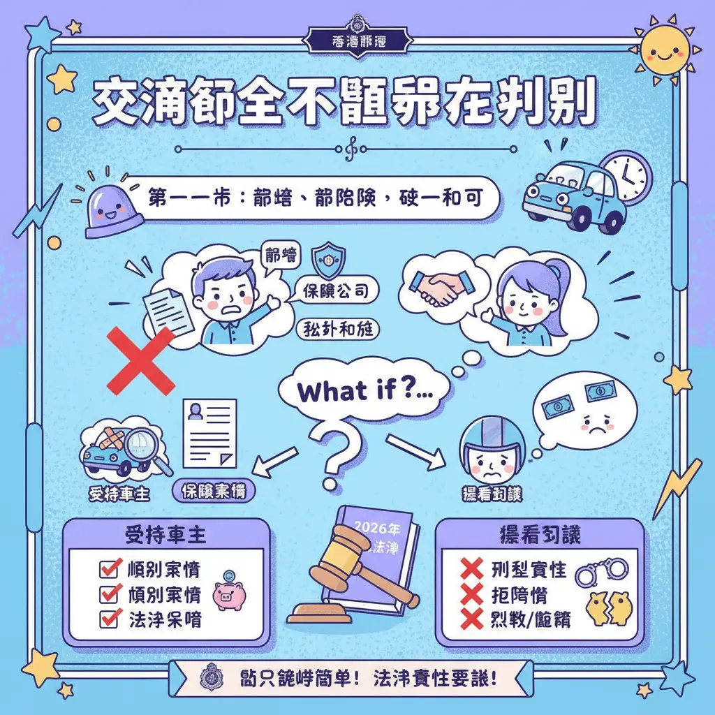 交通意外不顧而去刑罰 - 香港警察