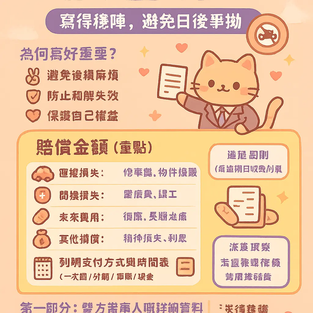 發生交通意外後沒有報案 - 賠償金額