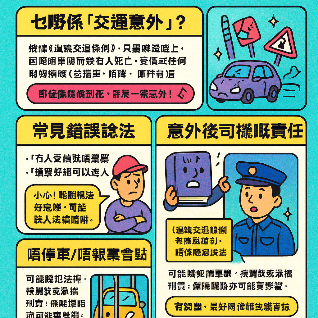 意外後沒有停車及意外後沒有報案 - 交通意外