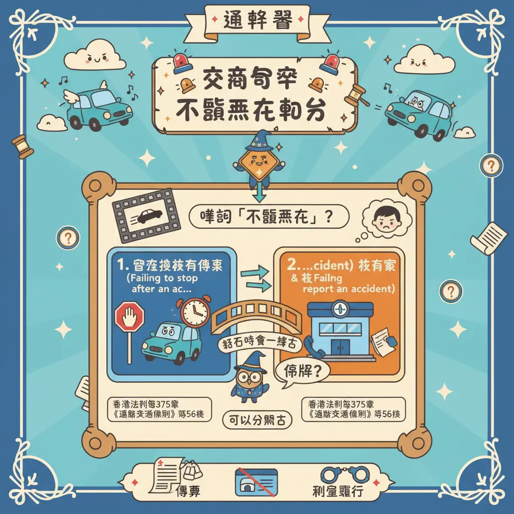 交通意外不顧而去扣分 - 運輸署