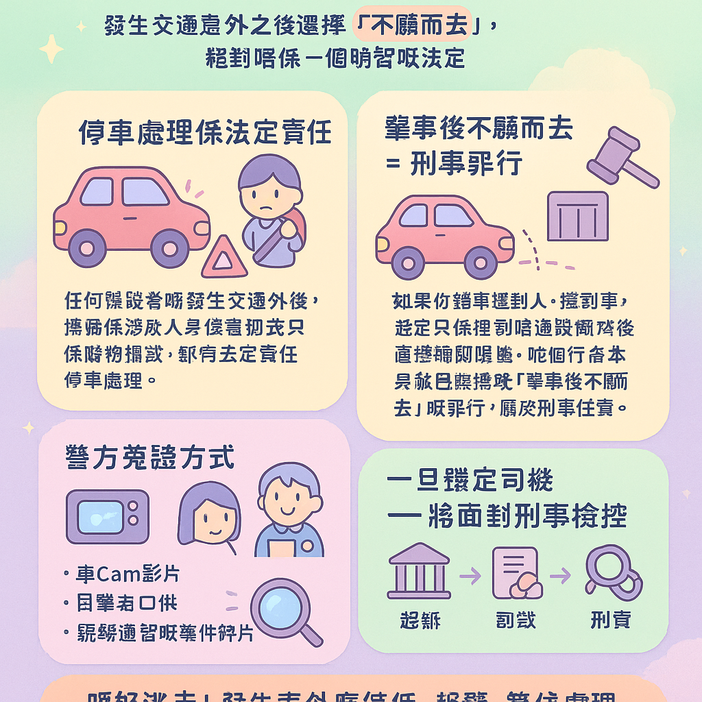 交通意外不顧而去刑罰 - 道路交通條例