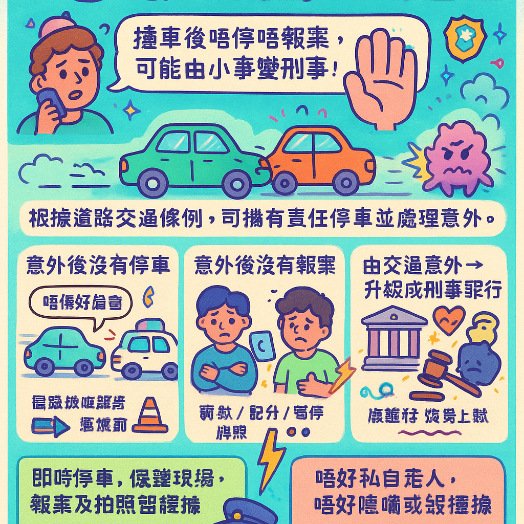 意外後沒有停車及意外後沒有報案 - 危險駕駛