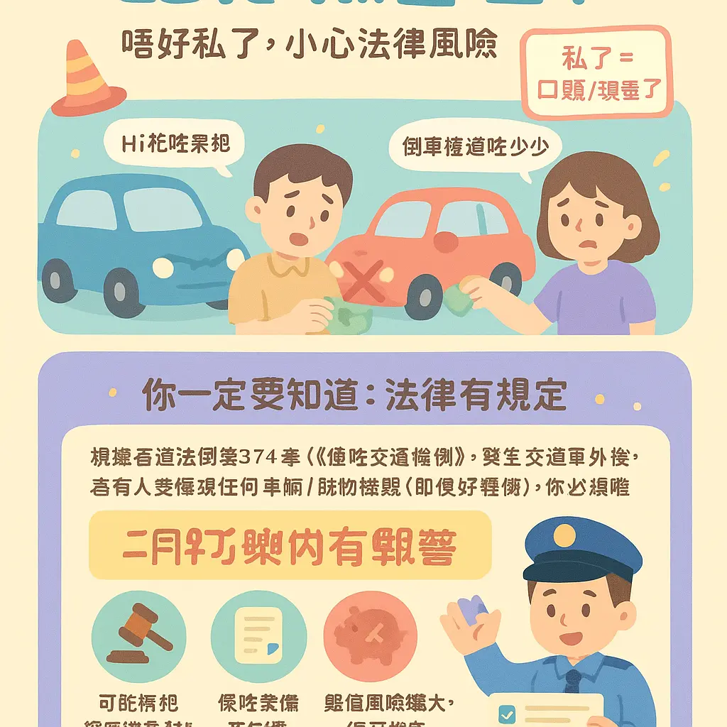 發生交通意外後沒有報案 - 警方