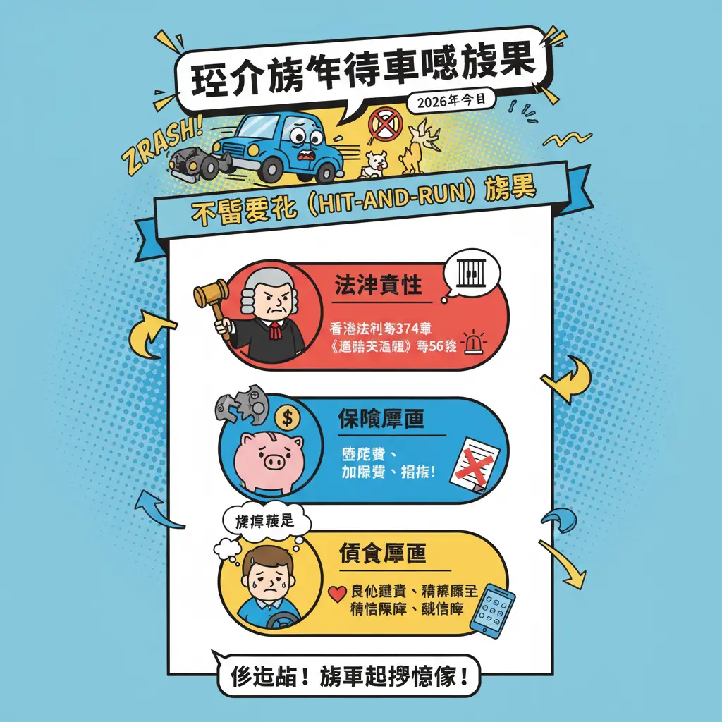 交通意外不顧而去刑罰 - 不小心駕駛