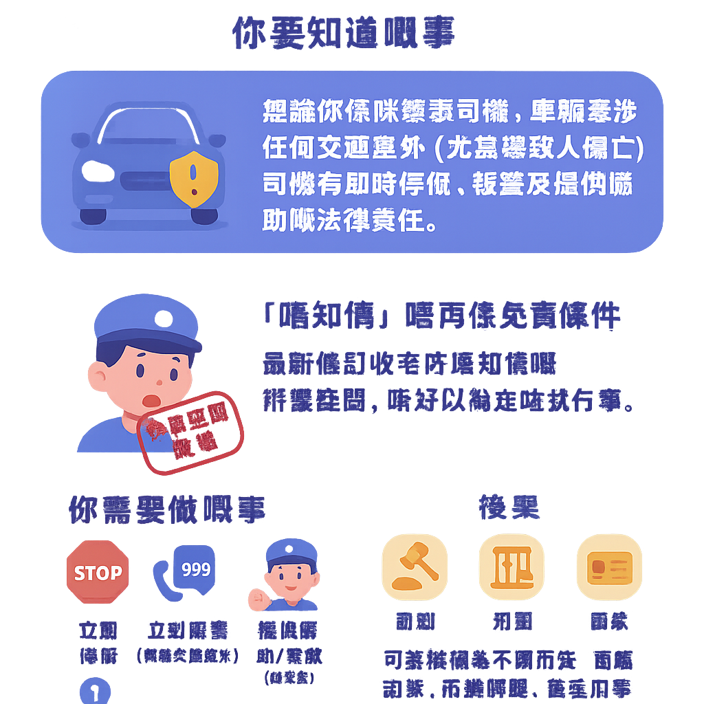 交通意外不顧而去不知情 - 司機