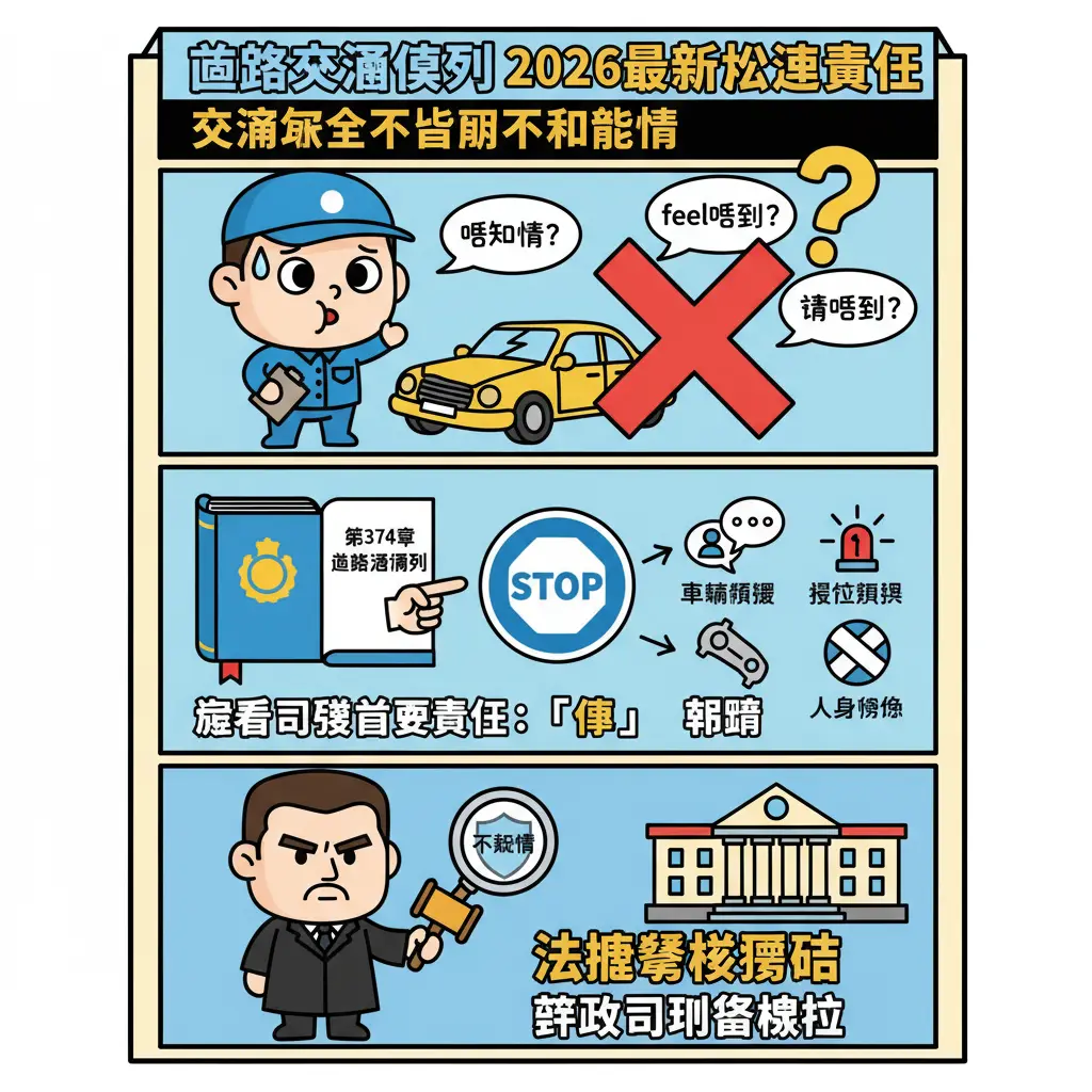 交通意外不顧而去不知情 - 道路交通條例